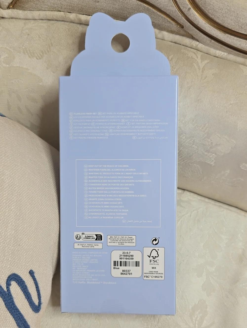 NWT Primark X Bridgerton Flawless Finish Blending Set Blue Floral